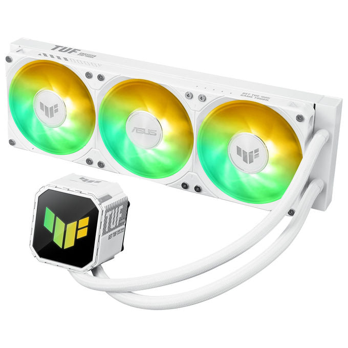 Asus 90RC0192-B0EAY0 TUF Gaming LC III Raffreddatore Liquido AIO 360mm ARGB 3 Ventole 37.4 dB Socket AM4 AM5 LGA1700 LGA1851 colore Bianco
