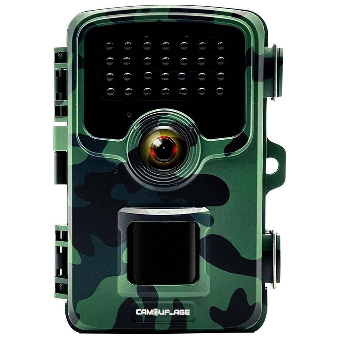 Camouflage EZ2LITE Fototrappola 32 MP Full HD 1080P visione notturna 24 m 3 PIR Wi-Fi IP66 colore Camouflage