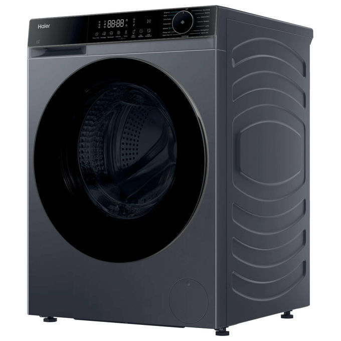 Haier HWD80BP14357GTIT X Series 5 Lavasciuga Slim 8-5 Kg 1400 rpm Classe A Wi-Fi AI PowerDrive Vapore (85x59,5x50,7 cm) colore Antracite