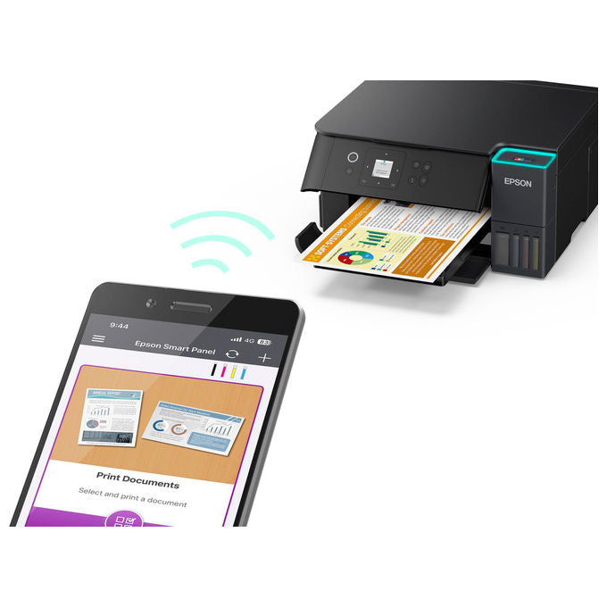 Epson C11CL41406 EcoTank ET-2951 Stampante Multifunzione Inkjet A4 Wi-Fi Fronte Retro 4800x1200 DPI colore Nero