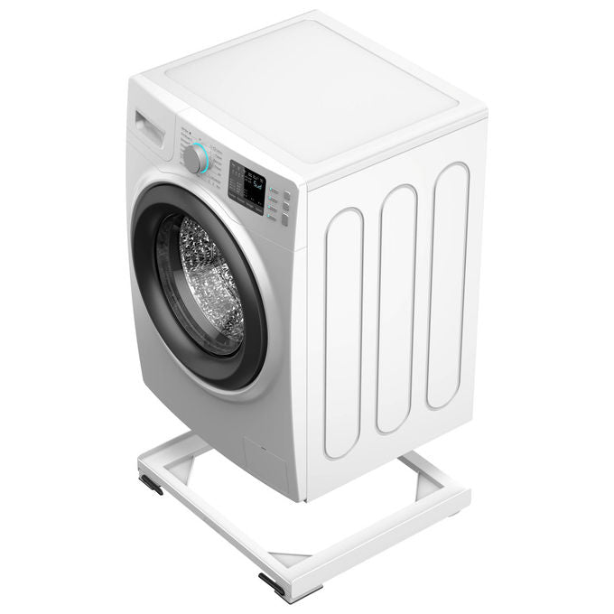Meliconi 656148 Move Style Base Antivibrazione Lavatrice Asciugatrice con Ruote e Freni Universale 250 Kg colore Bianco