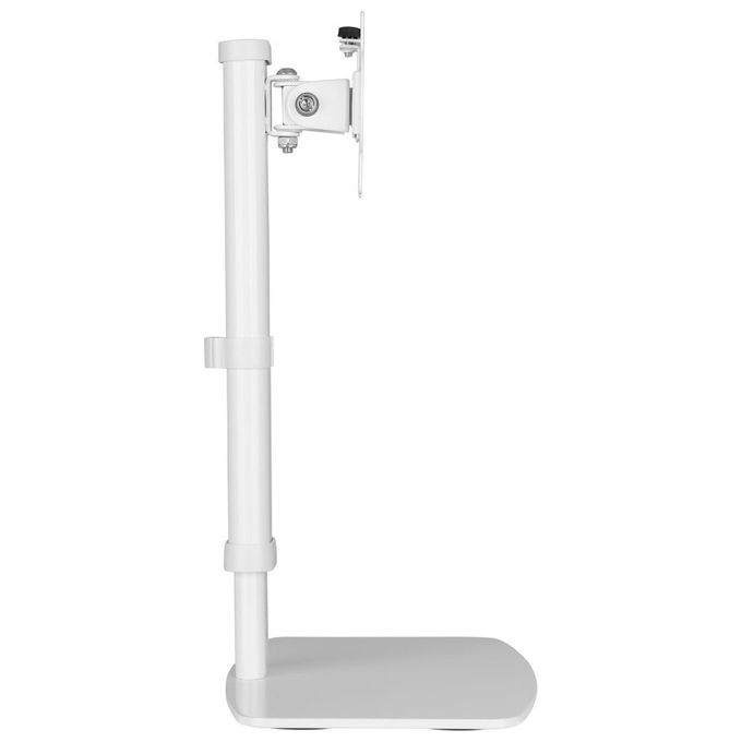 Techly ICA-LCD 260 Supporto Monitor da Scrivania 17'' 27'' VESA 75x75 100x100 Regolazione Altezza 6 Kg colore Bianco