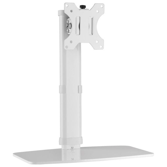 Techly ICA-LCD 260 Supporto Monitor da Scrivania 17'' 27'' VESA 75x75 100x100 Regolazione Altezza 6 Kg colore Bianco
