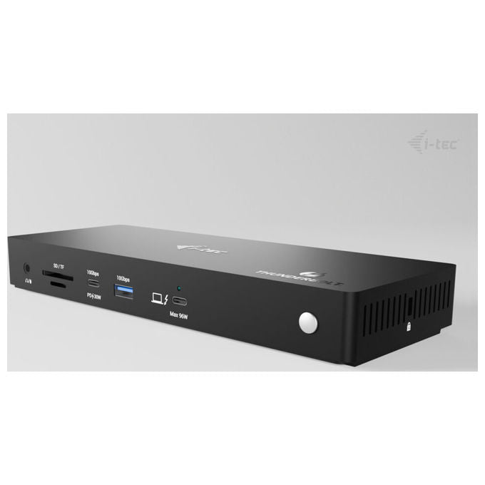 I-tec TB4TRIPLEDOCKPDIT Docking Station Thunderbolt 4 Triple Display Power Delivery 96W LAN 2.5G USB-C colore Nero