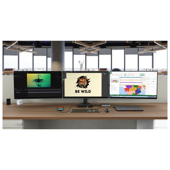 I-tec TB4TRIPLEDOCKPDIT Docking Station Thunderbolt 4 Triple Display Power Delivery 96W LAN 2.5G USB-C colore Nero