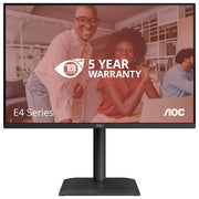 AOC X24E4U Monitor PC 24'' IPS WUXGA 1920x1200 100Hz 4ms Hub USB 3.2 VESA colore Nero