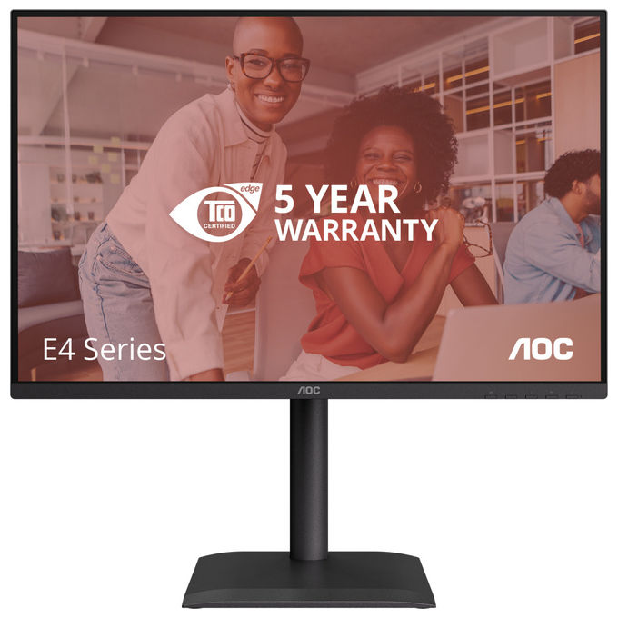 AOC X24E4U Monitor PC 24'' IPS WUXGA 1920x1200 100Hz 4ms Hub USB 3.2 VESA colore Nero