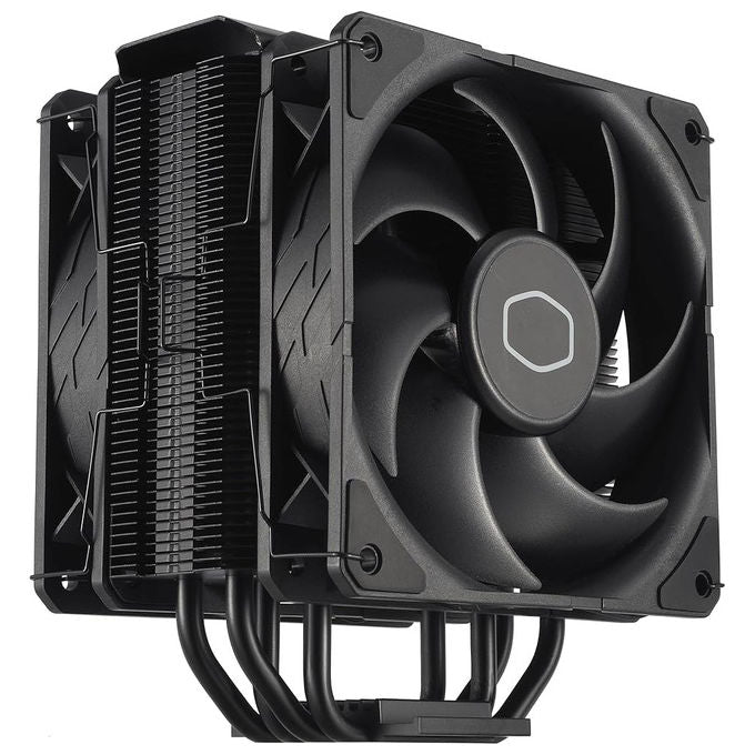 Cooler Master RR-S4KK-25DN-R1 Hyper 212 Black X Duo Dissipatore CPU ad Aria 2 Ventole 120mm 4 Heatpipe PWM 220W TDP colore Nero