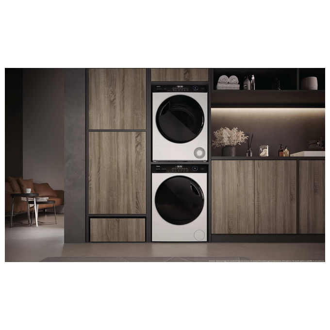 Haier HD110-D959E-IT I-Pro Series 5 Asciugatrice Pompa di Calore 11 Kg Classe D Inverter Wi-Fi Hygienic (85x60x62 cm) colore Bianco