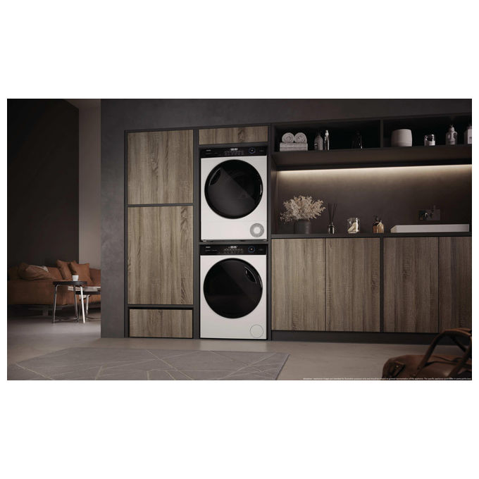 Haier HD110-D959E-IT I-Pro Series 5 Asciugatrice Pompa di Calore 11 Kg Classe D Inverter Wi-Fi Hygienic (85x60x62 cm) colore Bianco
