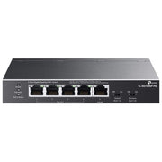 TP-Link TL-SG1005P-PD Switch Desktop 5 Porte Gigabit Ethernet PoE+ PoE++ 66W Fanless colore Nero