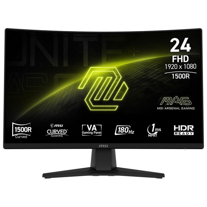 MSI MAG 242C Monitor Curvo Gaming 23.6'' Full HD VA 180Hz 1ms HDR colore Nero