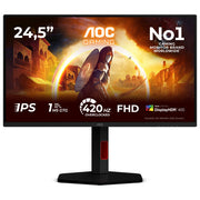 AOC 25G4KUR G4 Monitor Gaming 24.5'' Full HD Fast IPS 420Hz HDR400 G-Sync Hub USB colore Nero Rosso