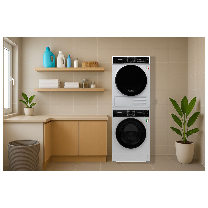 SanGiorgio SDR9-T Asciugatrice Pompa di Calore 9 Kg Classe C Inverter R290 15 Programmi (84.4x59.6x63 cm) colore Bianco