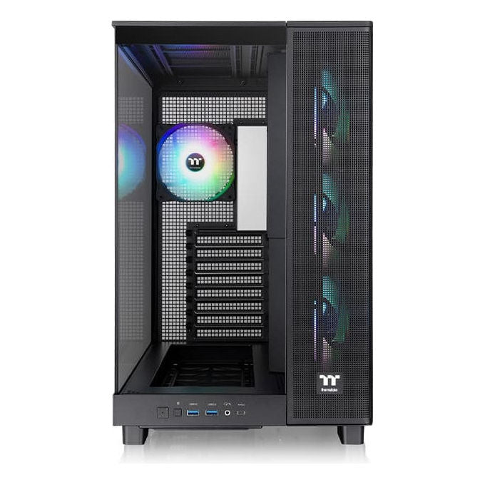 Thermaltake CA-11E-00M1WN-00 View 380 XL TG ARGB Case Midi Tower ATX Vetro Temperato 4x120mm ARGB colore Nero