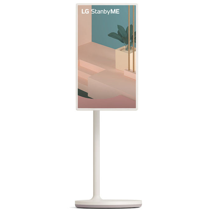 LG 27ART10AKPL StanbyME Monitor Portatile Touchscreen 27'' Full HD WebOS 22 Batteria 3h Base con Ruote colore Alluminio