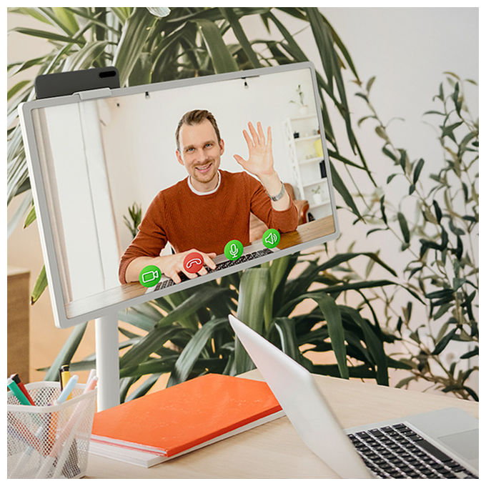 LG 27ART10AKPL StanbyME Monitor Portatile Touchscreen 27'' Full HD WebOS 22 Batteria 3h Base con Ruote colore Alluminio