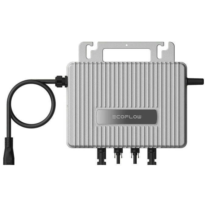 EcoFlow EFSTREAMMI800W+AC5M+PV3M-4 STREAM Microinverter Solare 800W Plug and Play Wi-Fi Bluetooth IP67 colore Grigio
