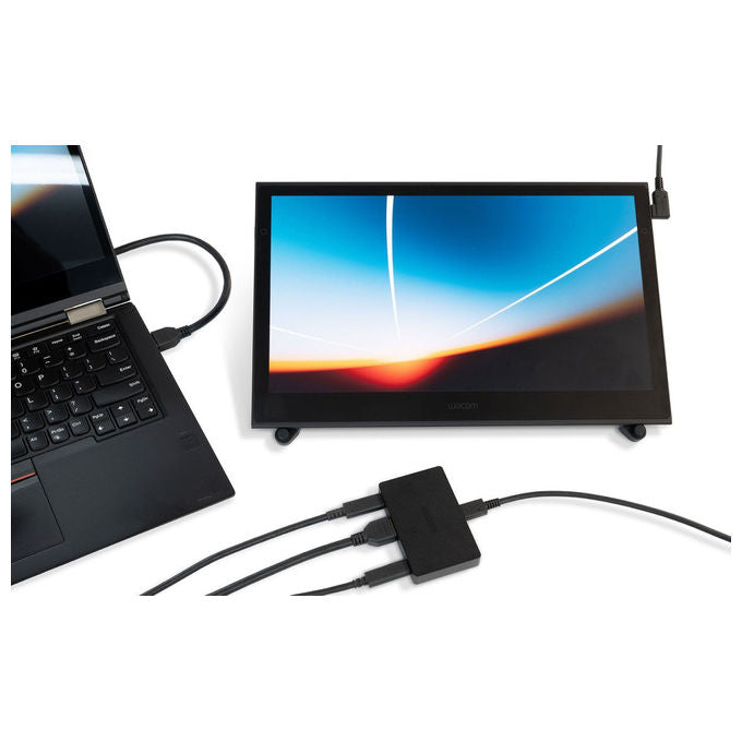 Wacom ACK45219Z Convertitore per Movink Adattatore Video USB-C HDMI USB-A Supporto 10 bit colore Nero