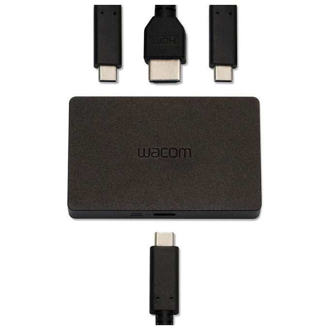 Wacom ACK45219Z Convertitore per Movink Adattatore Video USB-C HDMI USB-A Supporto 10 bit colore Nero
