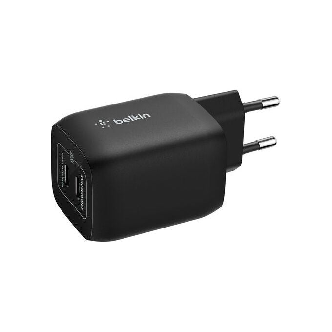 Belkin ENA007KQBK Caricabatterie USB-C Doppia Porta 65W GaN Power Delivery Nintendo Switch 2 Smartphone Tablet colore Nero