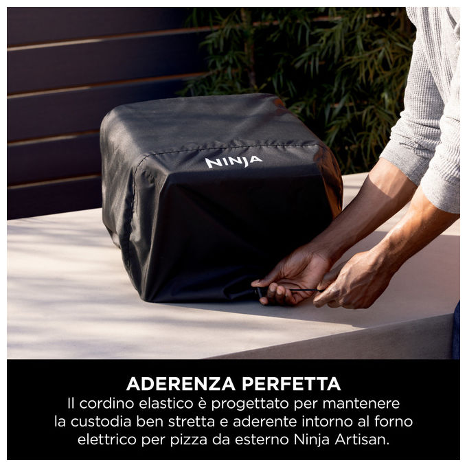 Ninja XSKMOCVREUUK Artisan Custodia Forno per Pizza da Esterno Impermeabile Protezione UV colore Nero