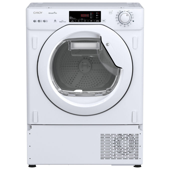 Candy BCTD H7A2TE-S Asciugatrice da Incasso 7 Kg Classe E Pompa di Calore Wi-Fi 16 Programmi (85x59.6x49.2 cm) colore Bianco