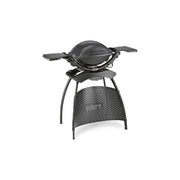 Weber 52020853 Q 1400 Barbecue Grill Elettrico con Supporto 2200 W Griglia 43x32 cm 2 Ripiani Laterali colore Grigio