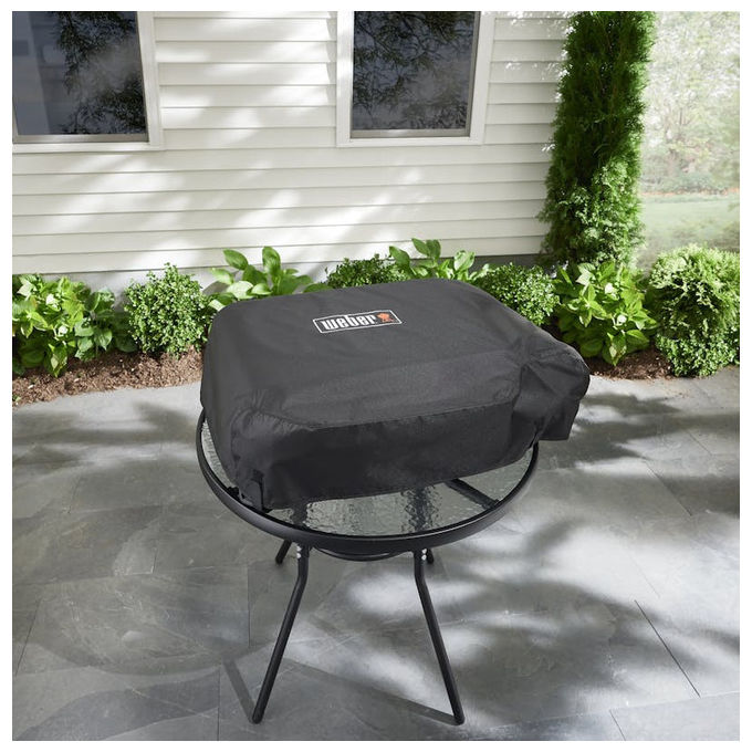 Weber 3400202 Slate GP Custodia Premium per Piastra 56 cm Resistente UV colore Nero
