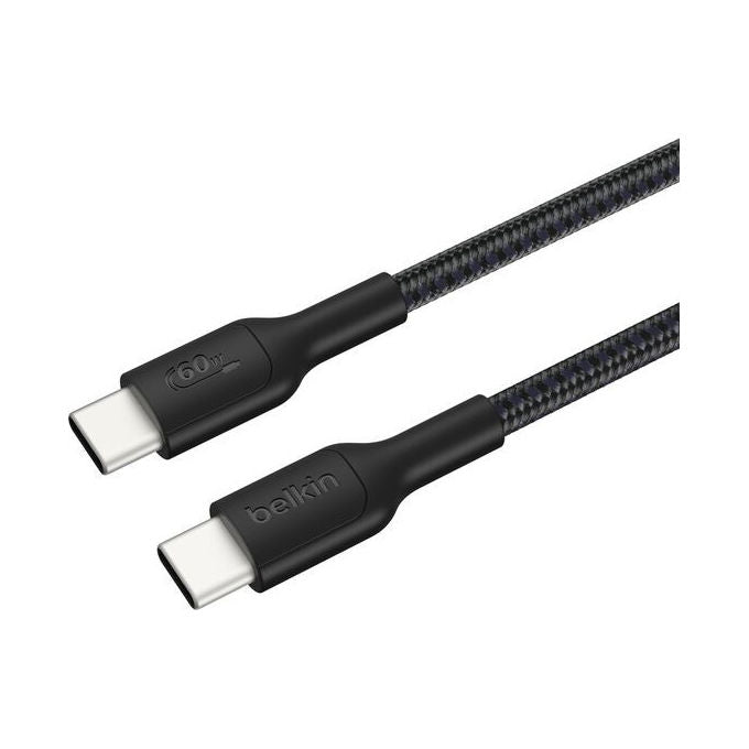 Belkin ENA008HQ2MBK Cavo USB-C USB-C 2.0 Intrecciato Ricarica Rapida 60W 2 m Nintendo Switch 2 colore Nero
