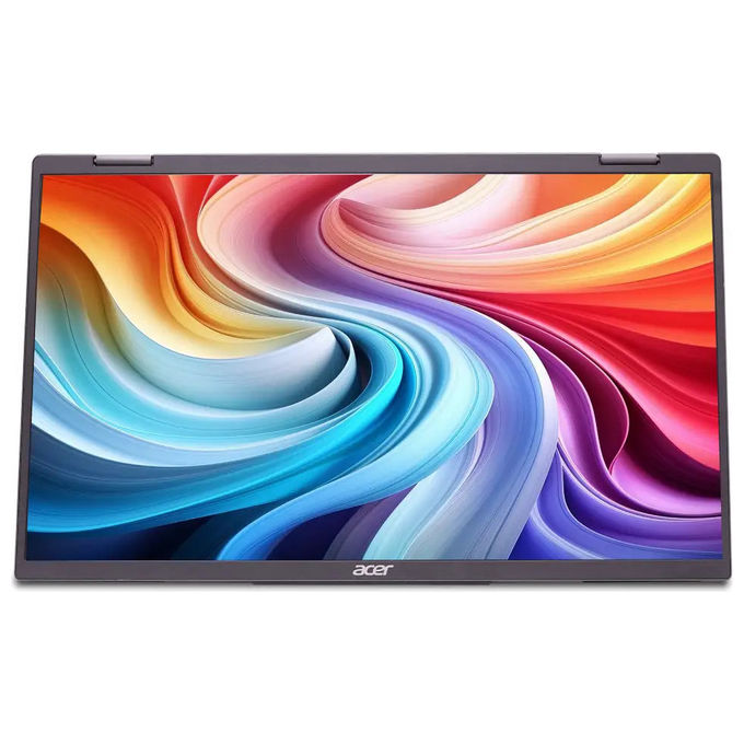 Acer PD163QBMIUUX Monitor Portatile 15.6'' Full HD IPS LED 1920x1080 60Hz 250 cd-m² Hub USB-C HDMI colore Grigio