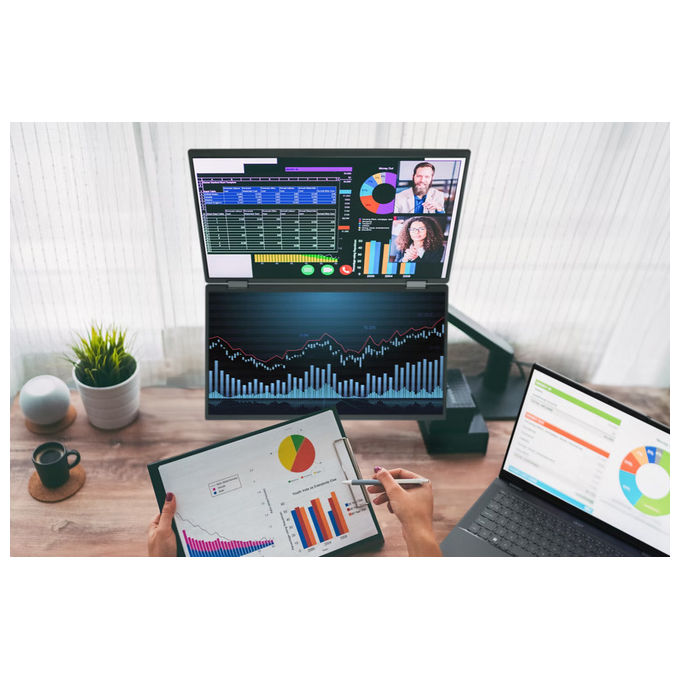 Acer PD163QBMIUUX Monitor Portatile 15.6'' Full HD IPS LED 1920x1080 60Hz 250 cd-m² Hub USB-C HDMI colore Grigio