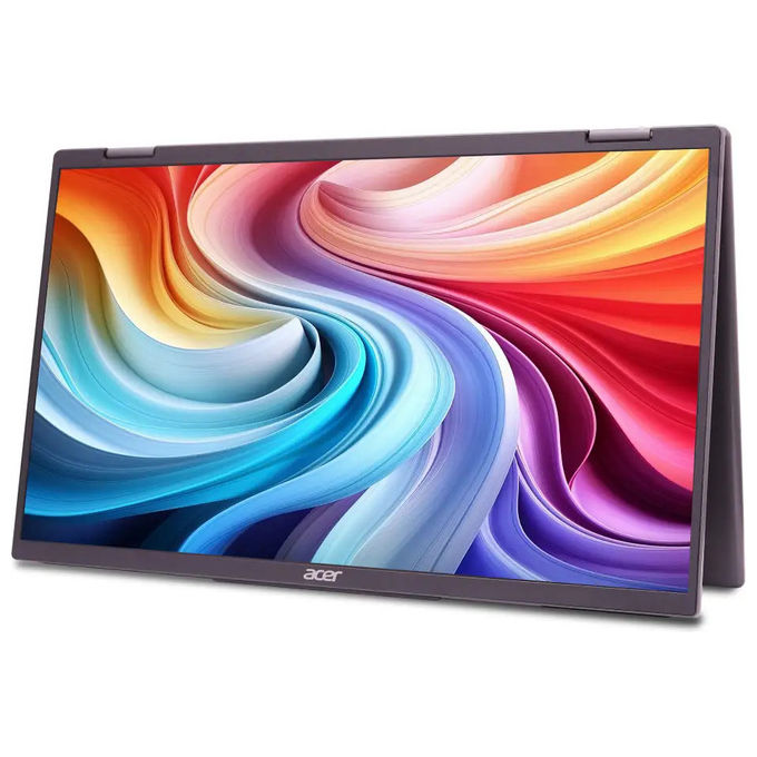 Acer PD163QBMIUUX Monitor Portatile 15.6'' Full HD IPS LED 1920x1080 60Hz 250 cd-m² Hub USB-C HDMI colore Grigio