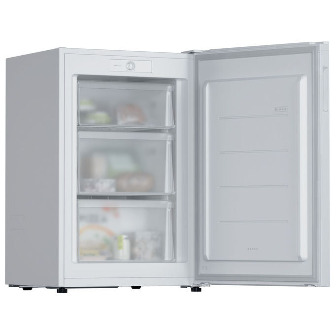 Candy CNUQ2L58EW Congelatore Verticale 90 L 86 cm Classe E 37 dB 3 Cassetti colore Bianco