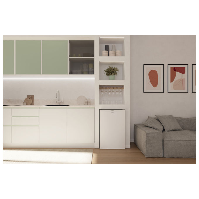 Candy CNUQ2L58EW Congelatore Verticale 90 L 86 cm Classe E 37 dB 3 Cassetti colore Bianco