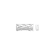 Atlantis Land P013-LK-8955-WW Kit Tastiera Mini Wireless Dual Mode RF Bluetooth QWERTY Italiano Mouse Ottico 1600 DPI 78 Tasti colore Bianco