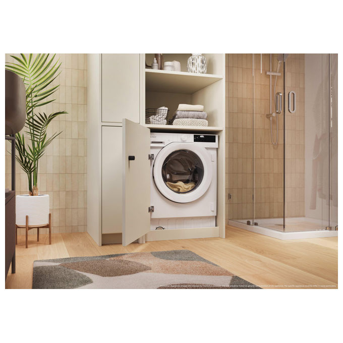 Candy BC4S485M4D8-S Lavasciuga da Incasso Frontale 8-5 Kg 1400 rpm Classe A Inverter Wi-Fi (82x60x52,5 cm) colore Bianco