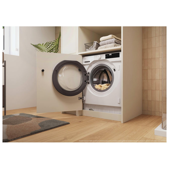 Candy BC4S485M4D8-S Lavasciuga da Incasso Frontale 8-5 Kg 1400 rpm Classe A Inverter Wi-Fi (82x60x52,5 cm) colore Bianco