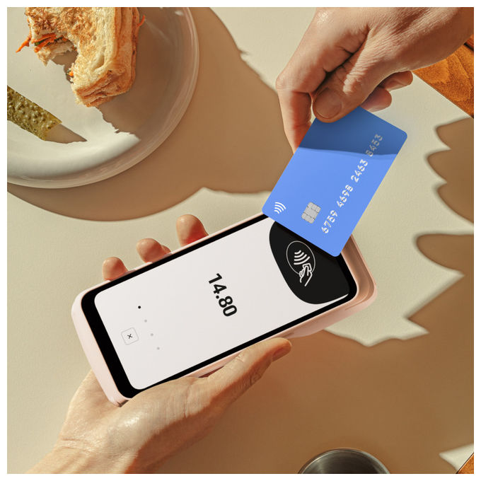 SumUp RDR-SAT-012 Terminal Terminale POS Wi-Fi 4G NFC Bluetooth 5.0 Stampante Integrata colore Bianco