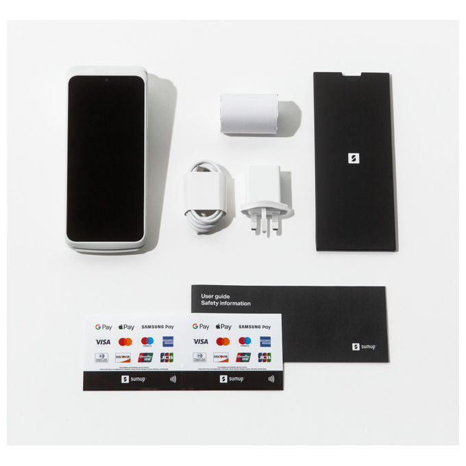 SumUp RDR-SAT-012 Terminal Terminale POS Wi-Fi 4G NFC Bluetooth 5.0 Stampante Integrata colore Bianco