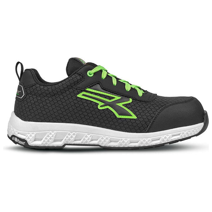 U-Power RE20064-39 Mitch ESD Scarpe Antinfortunistiche S3S CI HI HRO FO SR Metal Free taglia 39 colore Nero Verde