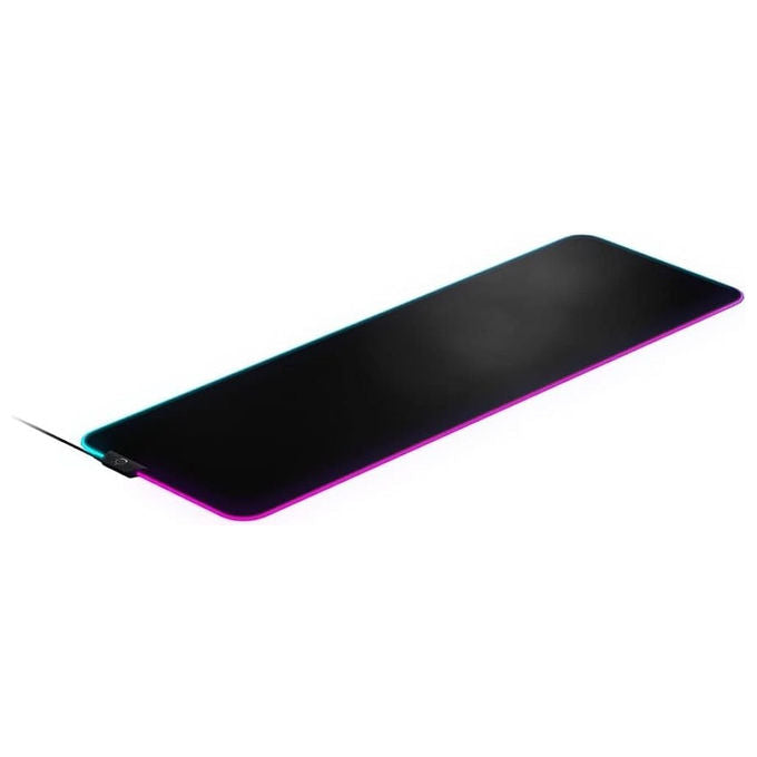 SteelSeries 63826 QcK Prism Cloth Tappetino per Mouse Gaming XL RGB 2 Zone 900x300 mm colore Nero