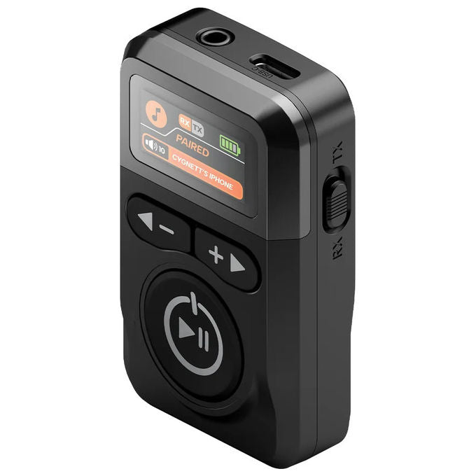 Cygnett CY5163VOYAA Voyager Adattatore Audio Wireless Bluetooth 5.0 Display LCD 28h 2 dispositivi colore Nero