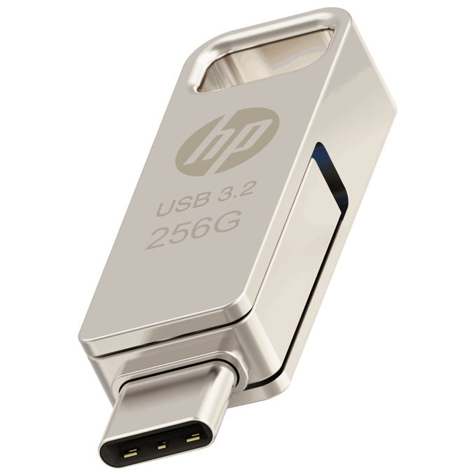 HP HPFD206C-256 Chiavetta USB 256 GB Type-A Type-C 3.2 Gen 2 100 MB-s colore Argento