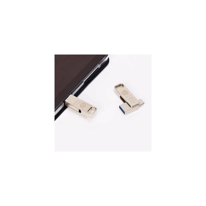 HP HPFD206C-256 Chiavetta USB 256 GB Type-A Type-C 3.2 Gen 2 100 MB-s colore Argento