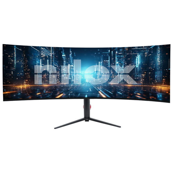 Nilox NXM49CRVDC Monitor PC 49'' Curvo IPS Dual QHD 5120x1440 144Hz 1ms Hub USB VESA colore Nero