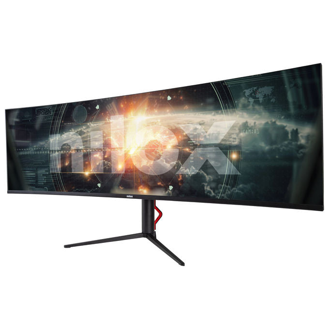 Nilox NXM49CRVDC Monitor PC 49'' Curvo IPS Dual QHD 5120x1440 144Hz 1ms Hub USB VESA colore Nero