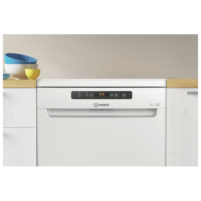 Indesit IN2FFC14BN6 Lavastoviglie Libera Installazione 14 coperti Classe C PushandGo 44 dB (85x60x59 cm) colore Bianco