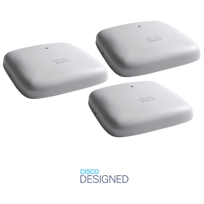 Cisco CBW240AC Business 240AC Access Point Wi-Fi 5 802.11ac 4x4 MU-MIMO 1733 Mbit-s Dual Band PoE Pack 3 pezzi colore Grigio