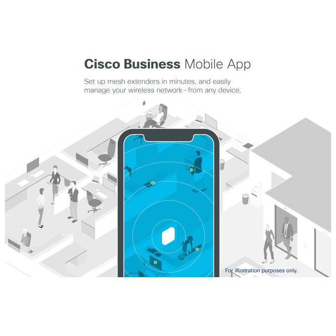 Cisco CBW240AC Business 240AC Access Point Wi-Fi 5 802.11ac 4x4 MU-MIMO 1733 Mbit-s Dual Band PoE Pack 3 pezzi colore Grigio